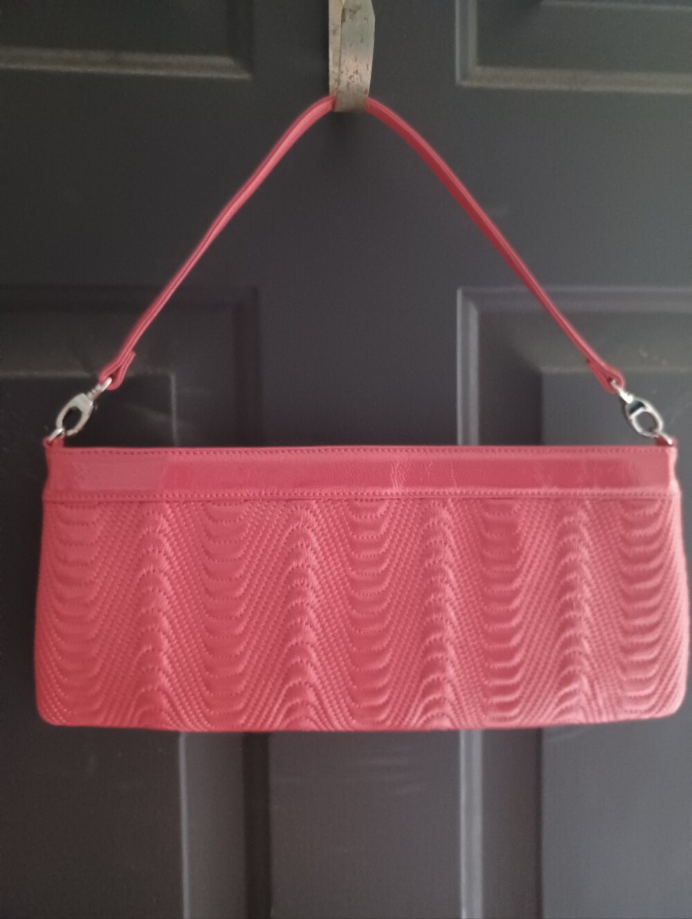 Hobo International Coral Baguette Bag With Undulating Overstitching